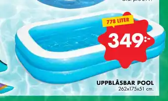 ÖoB UPPBLÅSBAR POOL erbjuda