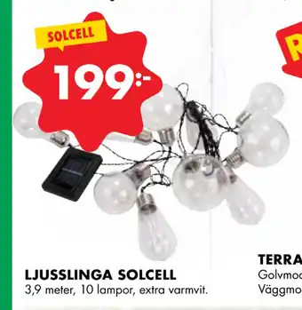 ÖoB LJUSSLINGA SOLCELL erbjuda