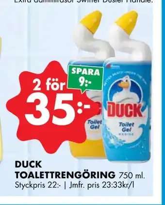 ÖoB DUCK TOALETTRENGÖRING erbjuda