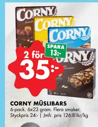 ÖoB CORNY MÜSLIBARS erbjuda