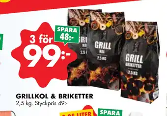 ÖoB GRILLKOL & BRIKETTER erbjuda