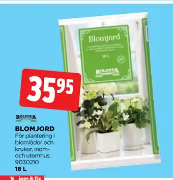 Jem&Fix BLOMJORD erbjuda