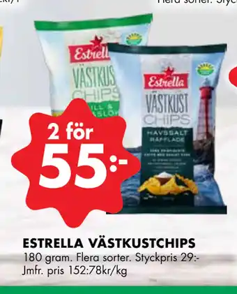 ÖoB ESTRELLA VÄSTKUSTCHIPS erbjuda