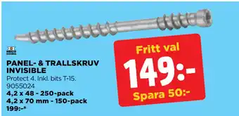 Jem&Fix PANEL- & TRALLSKRUV INVISIBLE erbjuda