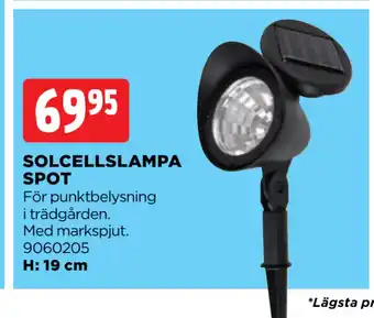 Jem&Fix SOLCELLSLAMPA SPOT erbjuda