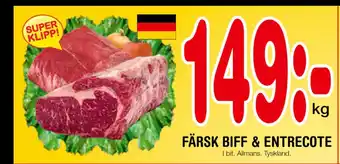 Nya Pulsen FÄRSK BIFF & ENTRECOTE erbjuda