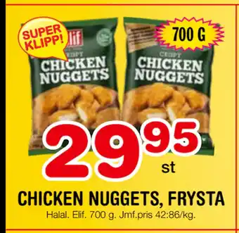 Nya Pulsen CHICKEN NUGGETS, FRYSTA erbjuda