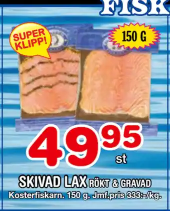 Nya Pulsen SKIVAD LAX erbjuda
