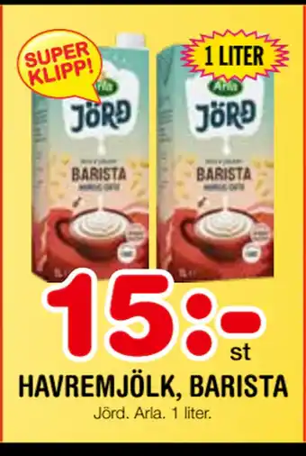 Nya Pulsen HAVREMJÖLK, BARISTA erbjuda