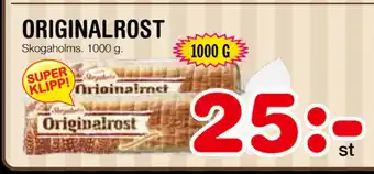 Nya Pulsen ORIGINALROST erbjuda