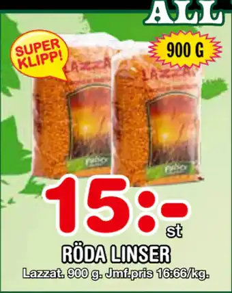 Nya Pulsen RÖDA LINSER erbjuda