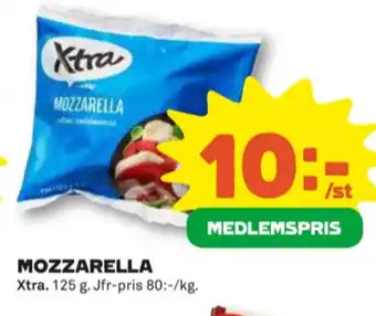 Coop X-tra mozzarella erbjuda