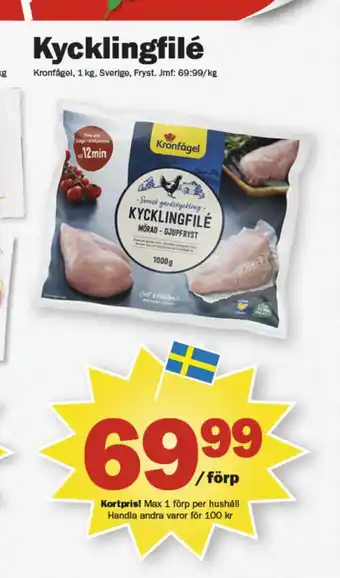 Pekås Kronfågel kycklingfilé erbjuda