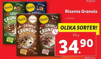 Lidl Risenta Granola erbjuda