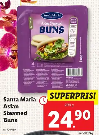 Lidl Santa Maria Asian Steamed Buns erbjuda