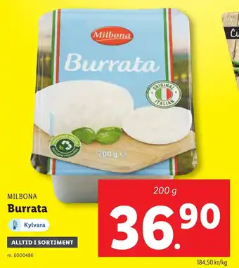Lidl Burrata erbjuda