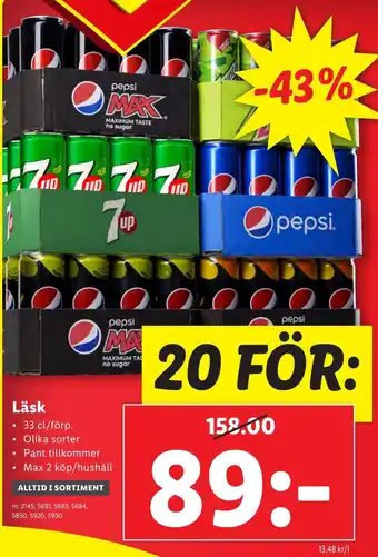Lidl Läsk erbjuda