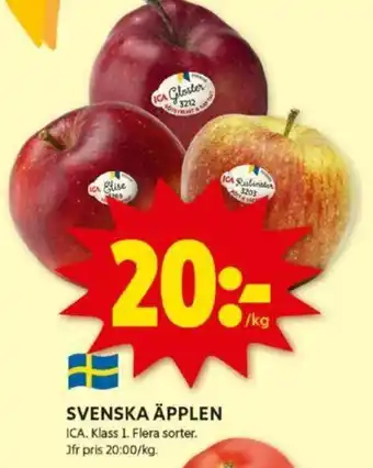 ICA Kvantum SVENSKA ÄPPLEN erbjuda
