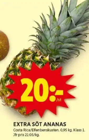 ICA Kvantum EXTRA SÖT ANANAS erbjuda