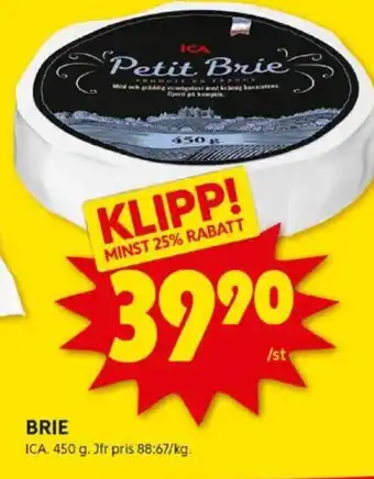 ICA Kvantum BRIE erbjuda