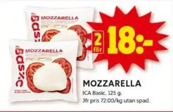 ICA Kvantum MOZZARELLA erbjuda