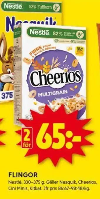 ICA Kvantum FLINGOR erbjuda