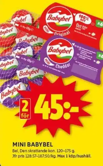 ICA Kvantum MINI BABYBEL erbjuda