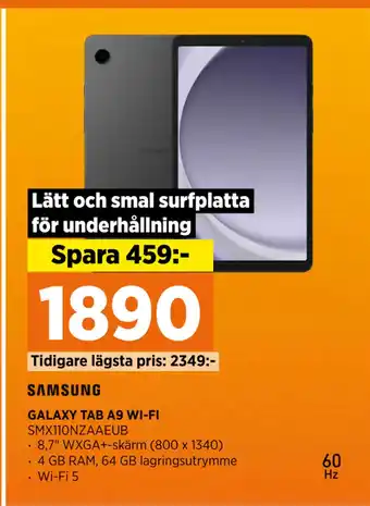 Power GALAXY TAB A9 WI-FI erbjuda