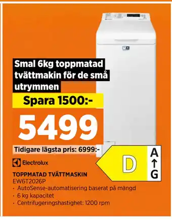 Power TOPPMATAD TVÄTTMASKIN erbjuda