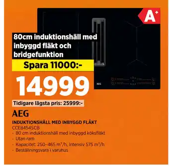 Power INDUKTIONSHÄLL MED INBYGGD FLÄKT erbjuda