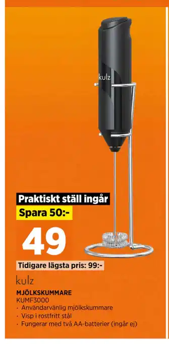 Power MJÖLKSKUMMARE erbjuda