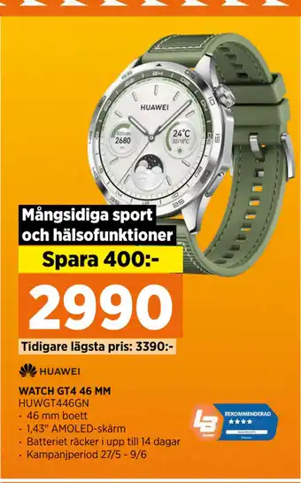 Power WATCH GT4 46 MM erbjuda