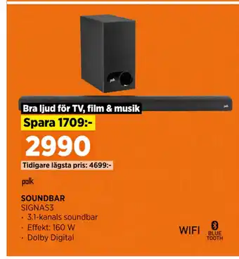 Power SOUNDBAR erbjuda