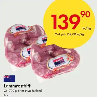 Snabbgross Lammrostbiff erbjuda