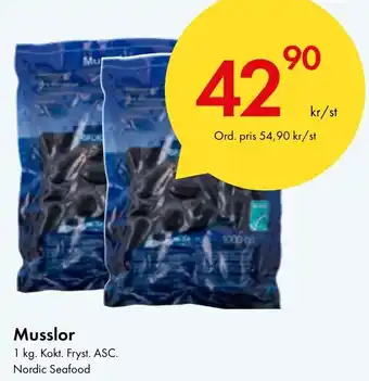 Snabbgross Musslor erbjuda