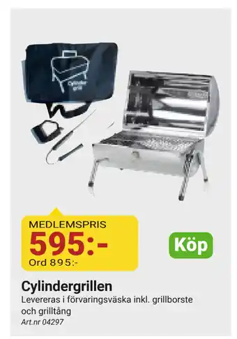 Erlandsons Brygga Cylindergrillen erbjuda