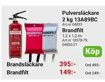 Erlandsons Brygga Brandfilt erbjuda