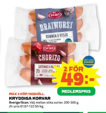 Stora Coop KRYDDIGA KORVAR erbjuda
