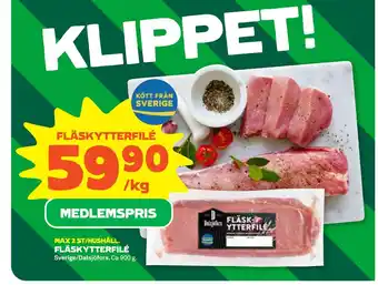 Stora Coop FLÄSKYTTERFILÉ erbjuda