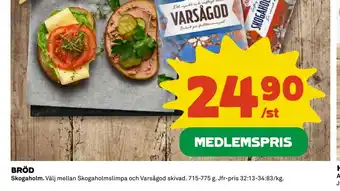 Coop BRÖD erbjuda