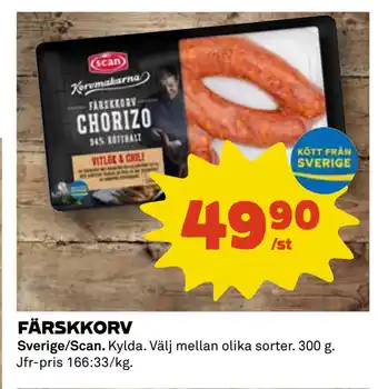 Coop FÄRSKKORV erbjuda