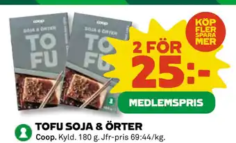 TOFU SOJA & ÖRTER