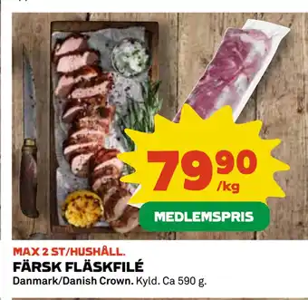 Coop FÄRSK FLÄSKFILÉ erbjuda
