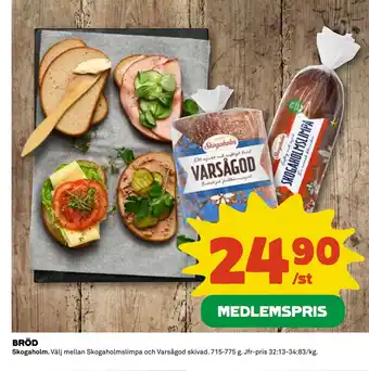 Coop Daglivs BRÖD erbjuda