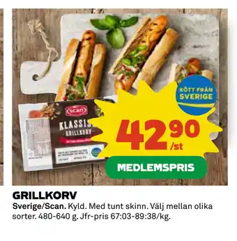 Coop Daglivs GRILLKORV erbjuda
