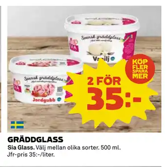 Coop Daglivs GRÄDDGLASS erbjuda