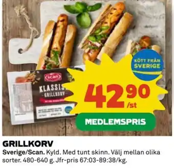 Coop GRILLKORV erbjuda