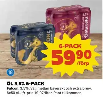 Coop ÖL 3,5% 6-PACK erbjuda