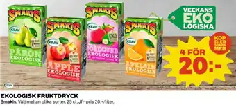 Coop EKOLOGISK FRUKTDRYCK erbjuda