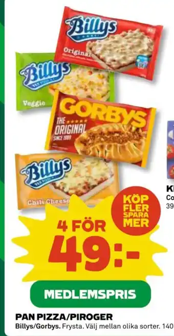 Coop PAN PIZZA/PIROGER erbjuda
